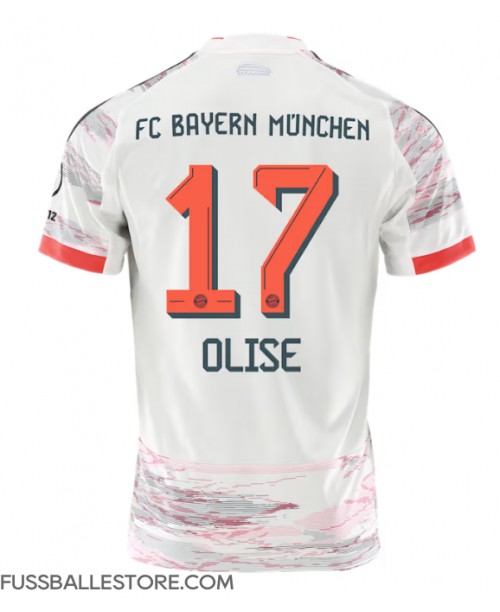 Günstige Bayern Munich Michael Olise #17 Auswärtstrikot 2025-26 Kurzarm Günstige Bayern Munich Michael Olise #17 Auswärtstrikot 2025-26 Kurzarm